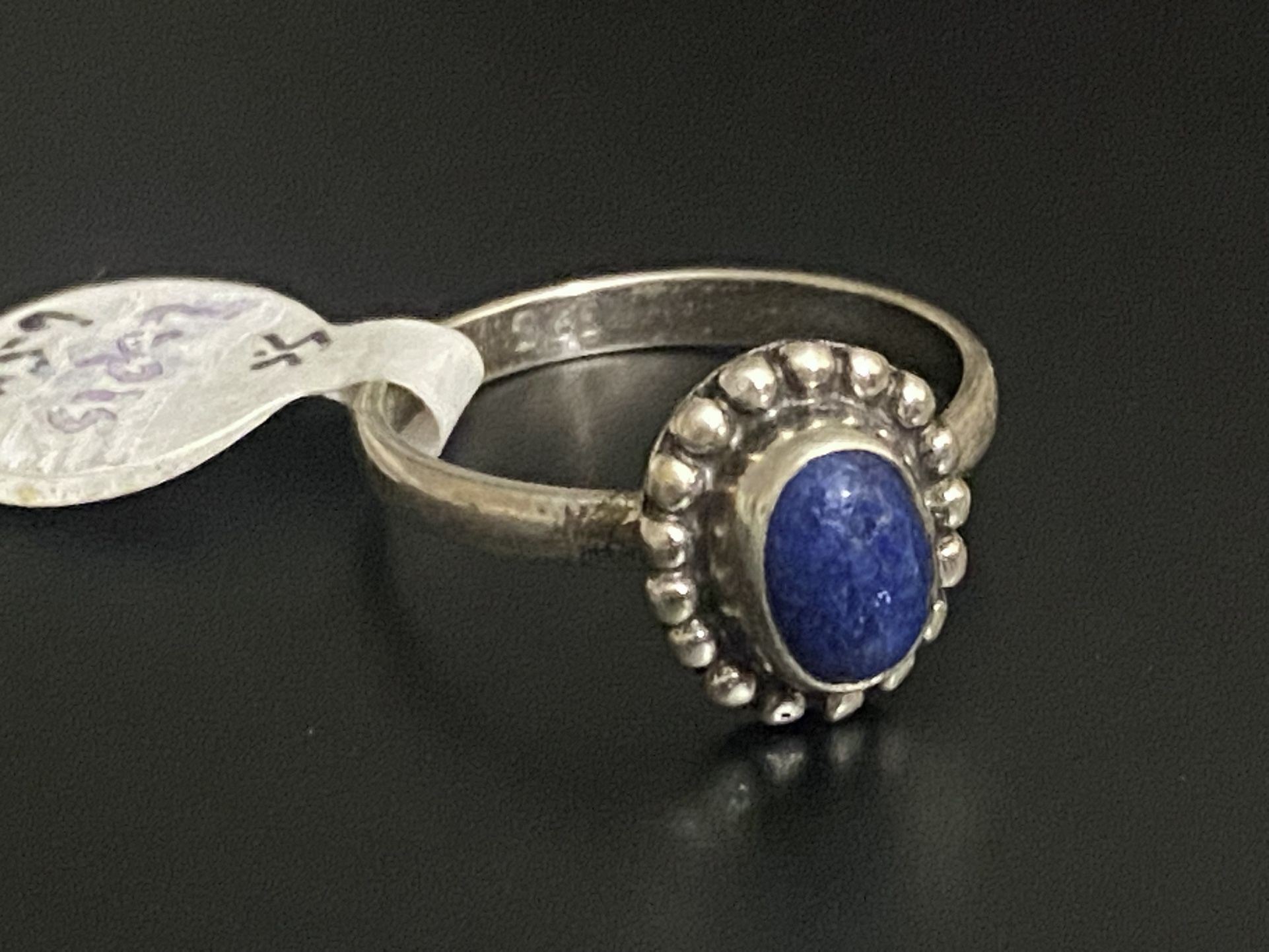 Sterling Silver + Lapis Ring