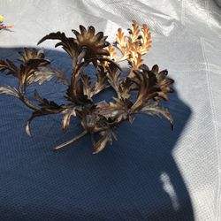 Large Metal Vintage Hanging Candleholder 