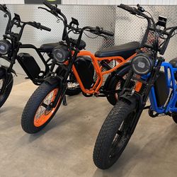 52V/1500W Electric E-bike, 40mph, 20ah Battery/20x4.0 Tire/Hydraulic Brakes