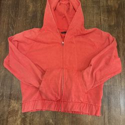 Zara Red Zip-Up (Size L) 