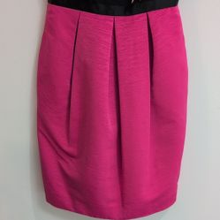 Eliza J Black and Pink Beaded Sleeveless Sheath Dress W Pockets! Size 6 