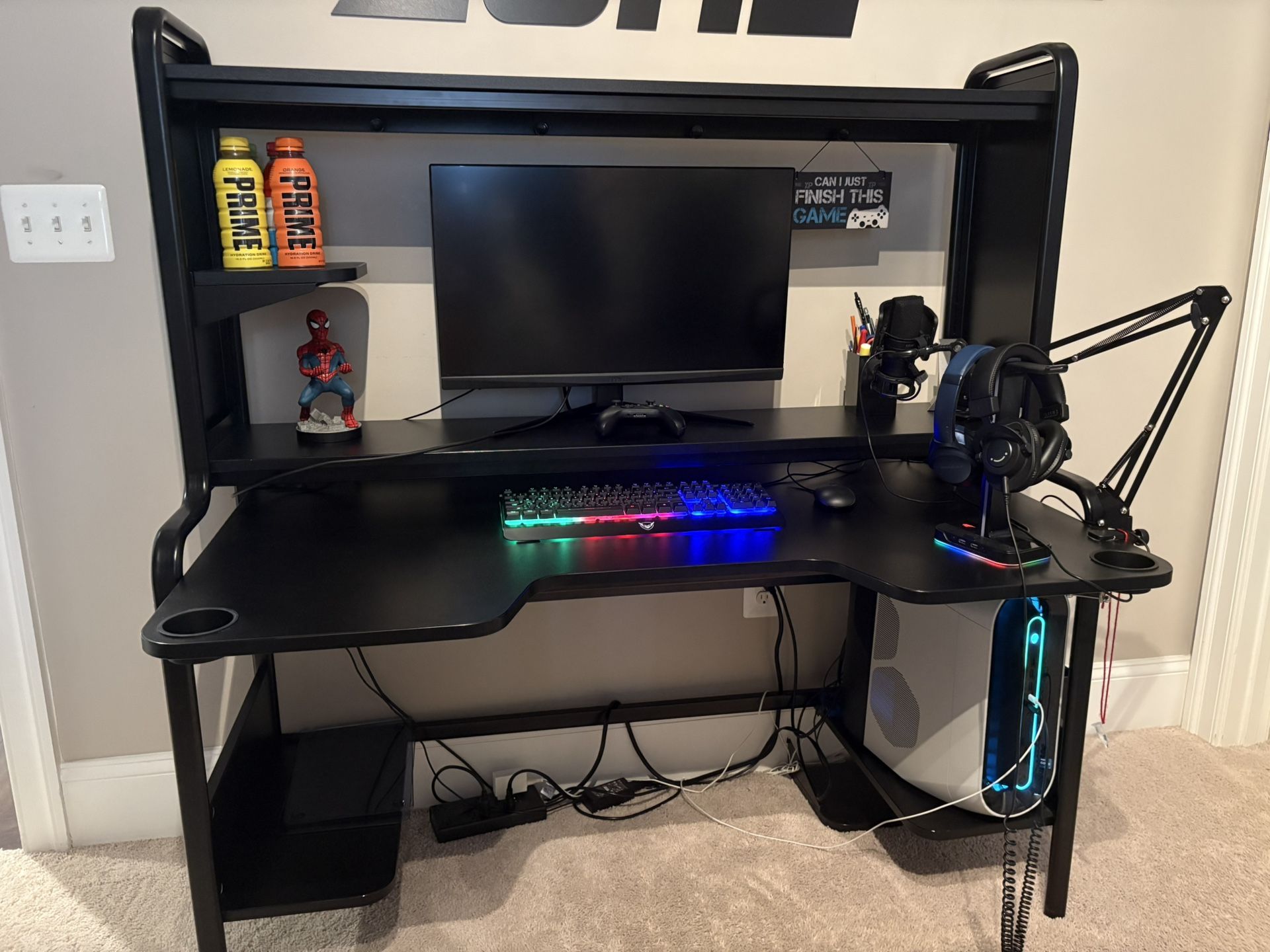 IKEA Black Fredde Gaming Desk