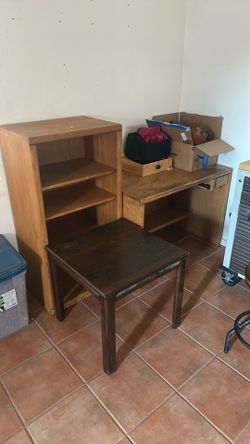 two desk and dresser for 200$