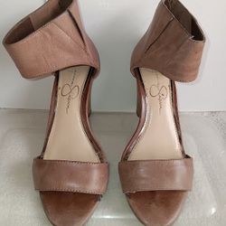 Back Zip Chunky Heels Sandals for Party Dress(6)