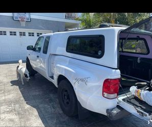 Rare White Fiberglass Camper Shell for Ford Ranger Flareside / Stepside Bed (Fits 1(contact info removed))