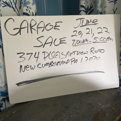 Garage Sale - June 20, 21 & 22 from 7am to 5pm.