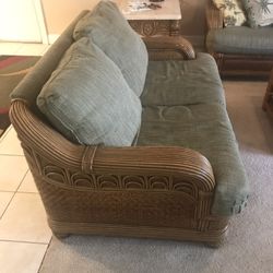 Tommy Bahama Style RATTAN LOVESEAT