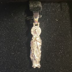 925 Silver Virgin Mary, With VVS Moissanite Stones (PASSES DIAMOND TESTER & GRA CERTIFIED) SUPER SALE!