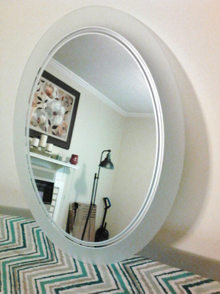 Frosted Oval Mirrors