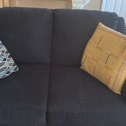 Beautiful 2 Blue Navy Sofas 