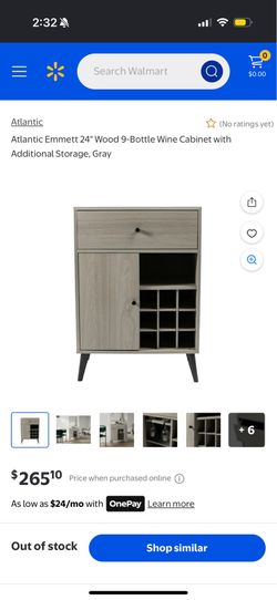 Bar Cart, Wine Cabinet, Accent Storage Shelf