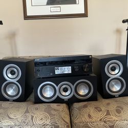Sony STR-DN1080 Receiver and Uni-Fi UB51-BK Bookshelf Speakers