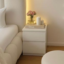 White Nightstand Fully Built