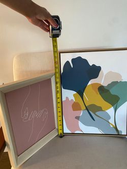 Picture Frame Flower & Writing modern chic