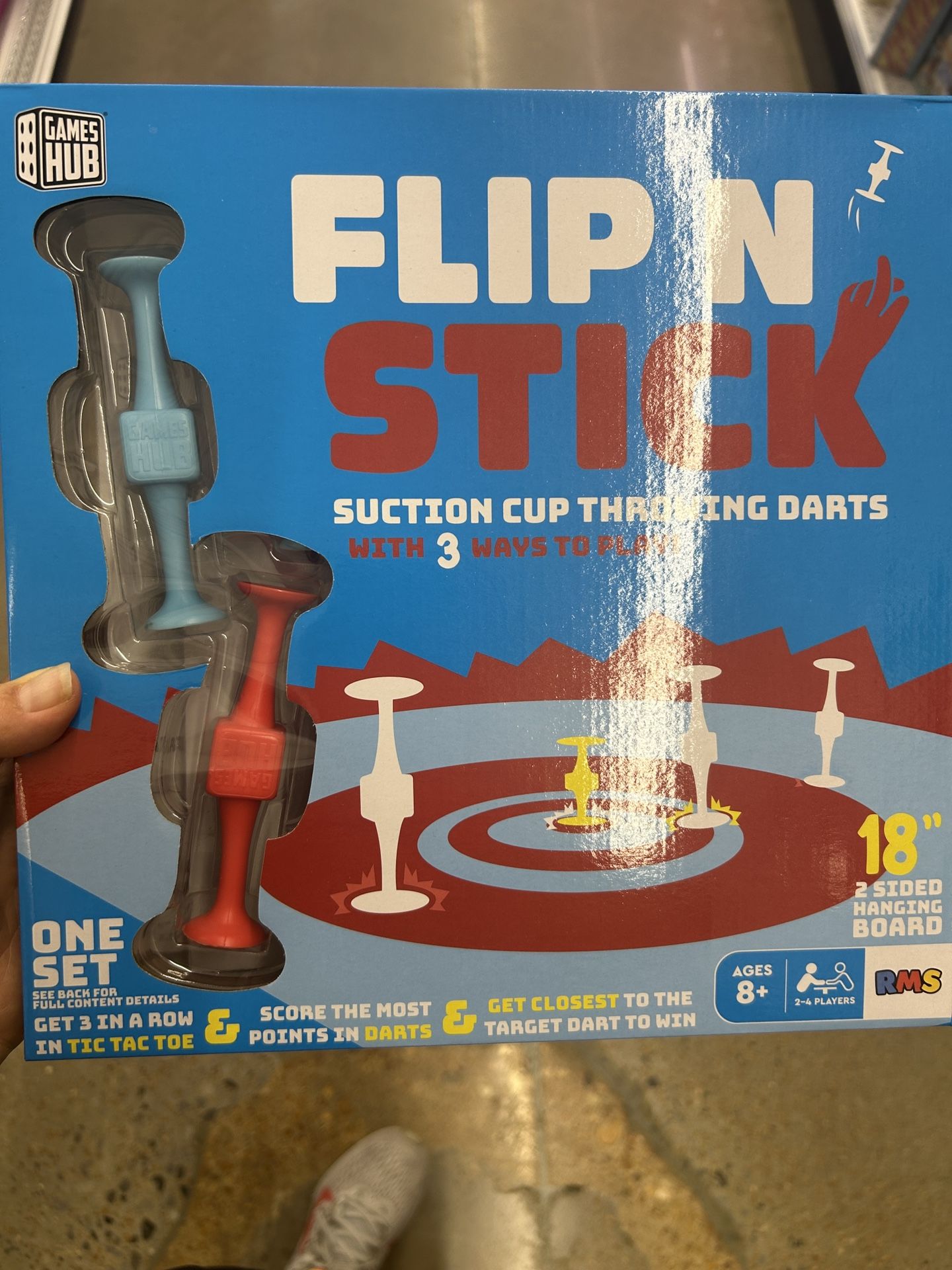 NWT Flip 'N Stick Suction Cup Throwing Darts game