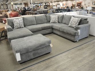 2 Pc. Reversible Chaise Sectional - Gray | L-Shaped Couch | Corner Couch