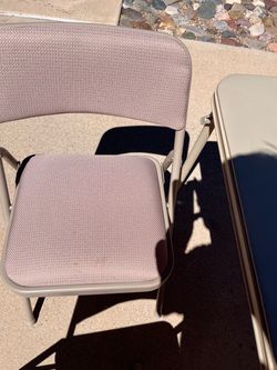 Folding table & chairs
