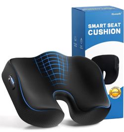 Smart Seat Cushion with Built-in Reminder & Memory Foam for Office Chair, Ergonomic Chair Cushions for Hip, Coccyx, Tailbone, Sciatica Pain Relief
