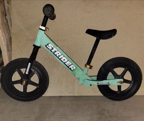 Strider 12” Sport Kids Bike + Raskullz Flame Hawk Child Bike Helmet