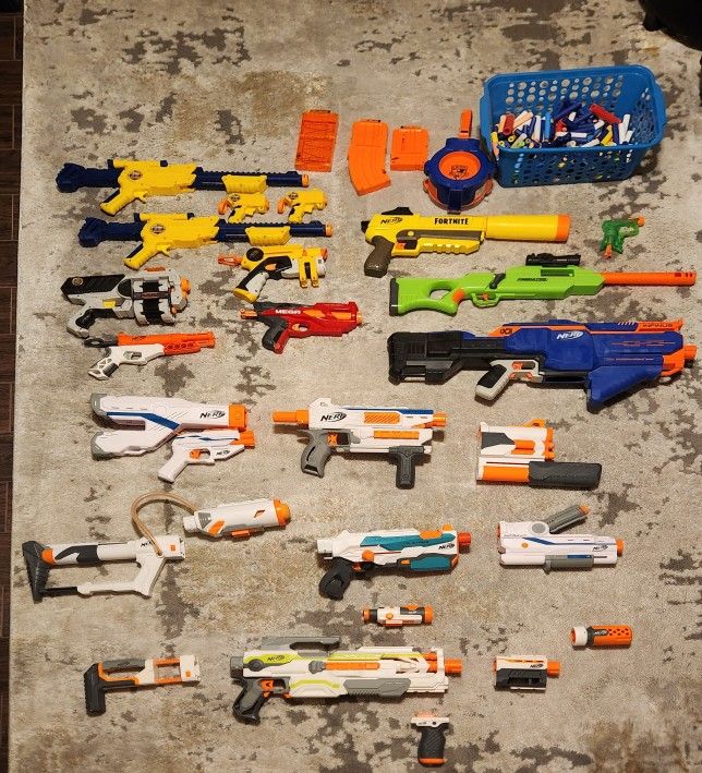 Lot Of Nerf Guns