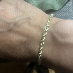 14k Gold Rope Bracelet 
