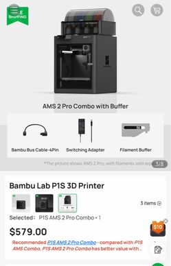 BRAND NEW IN BOX Bambu Labs P1S 3D Printer