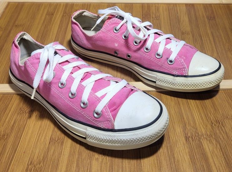 Pink Converse All Stars Shoes Short Women Size 10