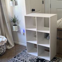 White 6 Cube Organizer 