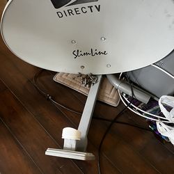 Direct TV slimline satellite dish with hardware