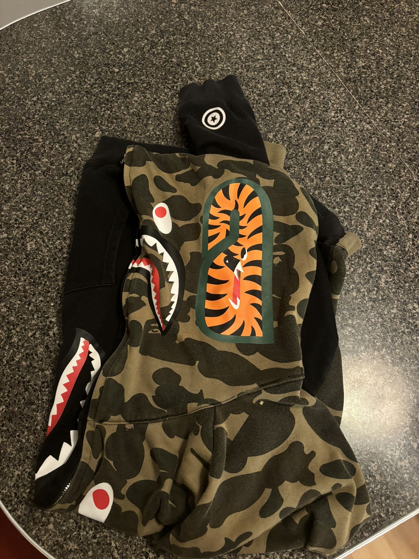 Bape Zip Up Jacket- Two tone, LARGE (LIMITED EDITION)
