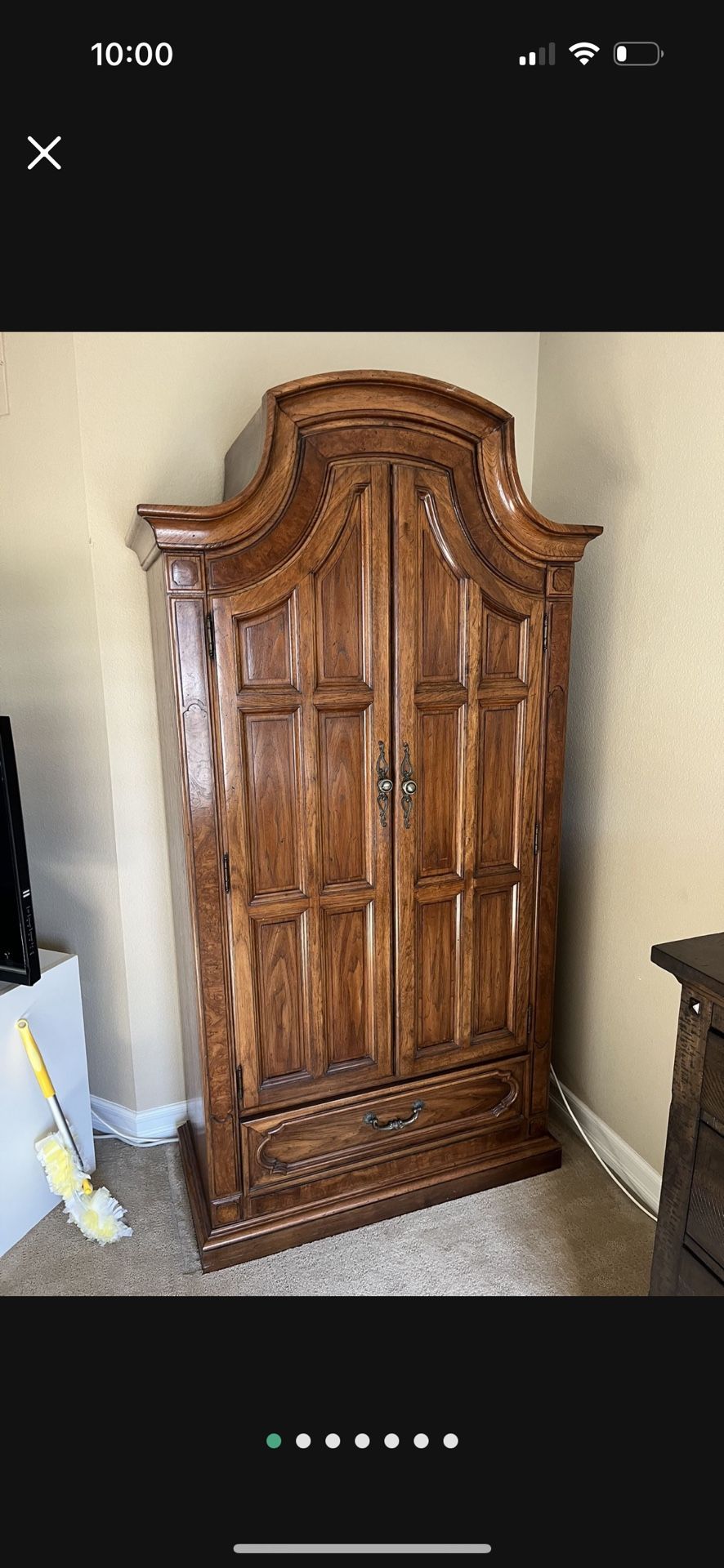 Antique Solid Wood Armoire