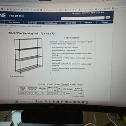 Black Wire Shelving Unit