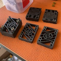 Skateboard Riser Pads (1/8, 1/4/ & 1/2) Independent & Sector 9