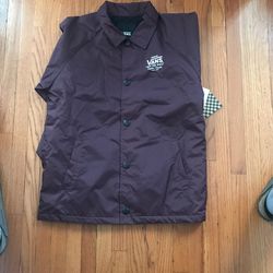   Vans Burgundy Jacket Kids Size Small 