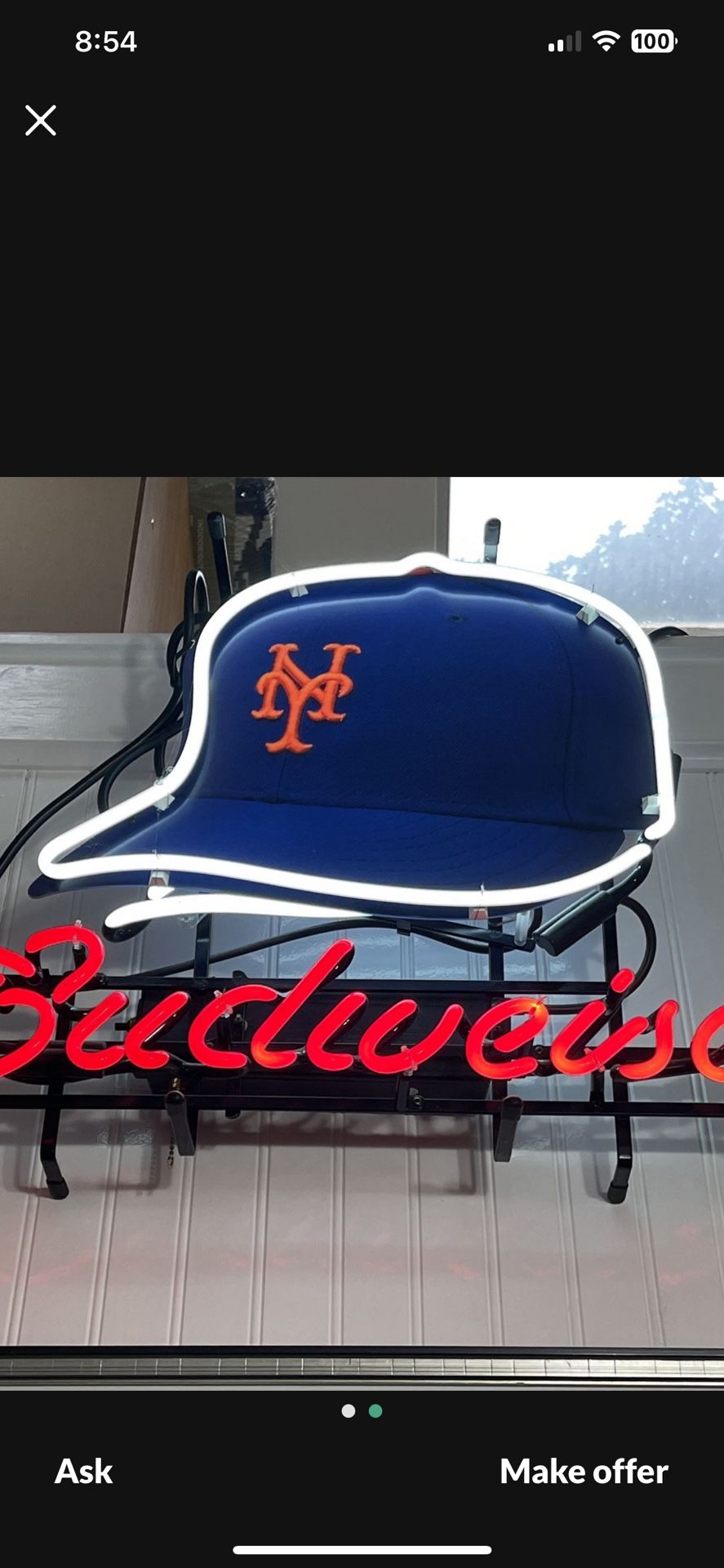 Neon Mets/Budweiser. WOW extremely rare.