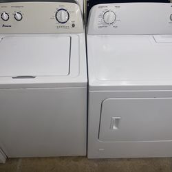 Amana Set Washer And Dryer Electric Good Condition We Delivery 