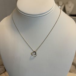 Mini Open Heart Necklace By Tiffany And Co