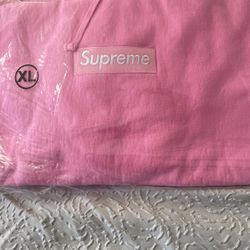 Supreme Box Logo Hoodie Pink FW21