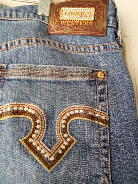 Lawman World-class Denim Western Jeans Size 15
