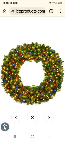Pre-lit Colorful Mini Spruce Christmas Tree w/ LED Lights - 4ft