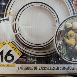 Gibson 16 Piece Plate Set 