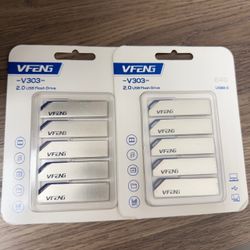 VFENG 64GB USB Flash Drive (5-Pack) - Brand New Sealed!