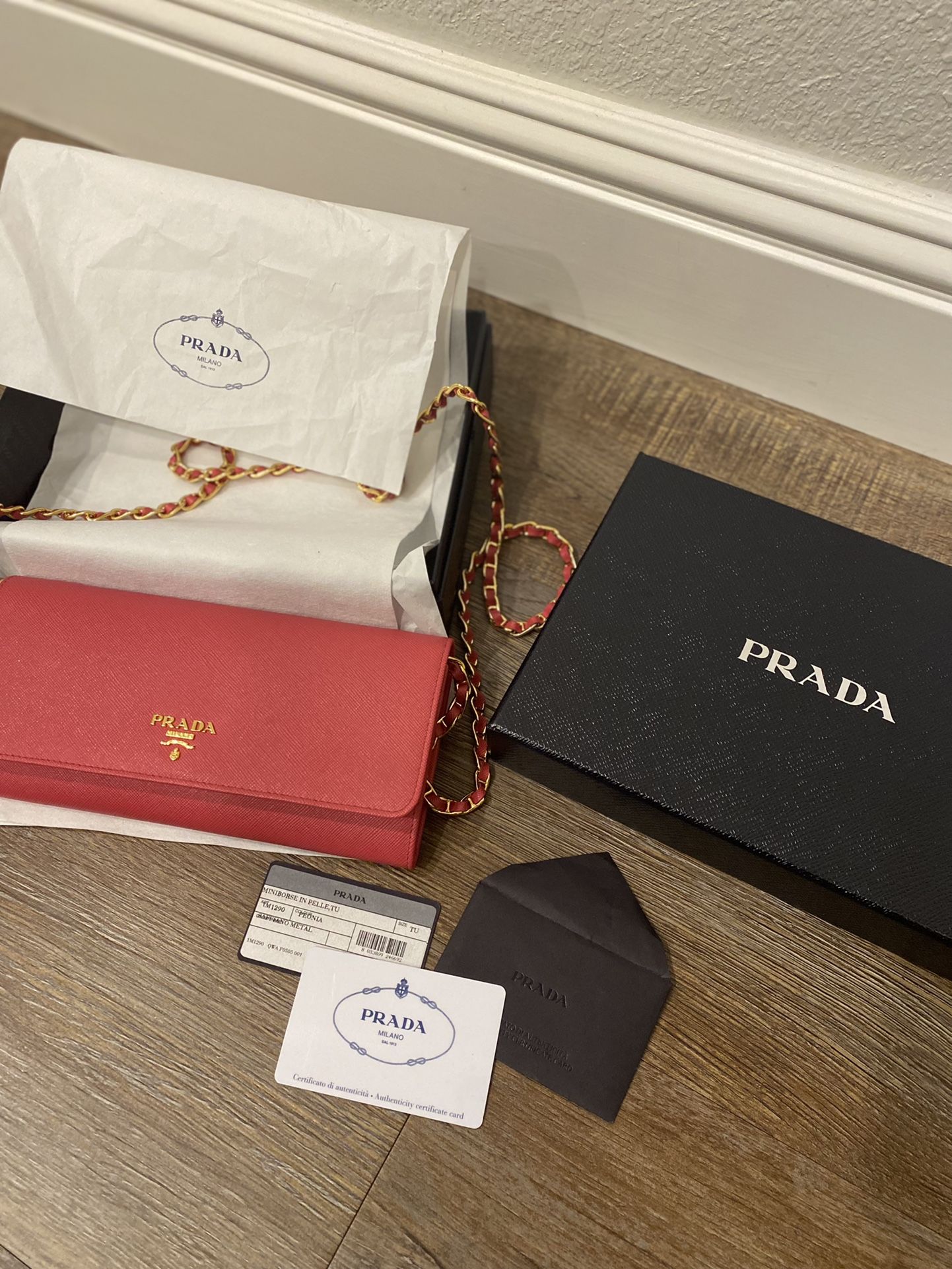 New Prada Peona Wallet Chain Bag