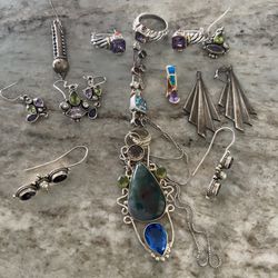 Antique sterling silver jewelry