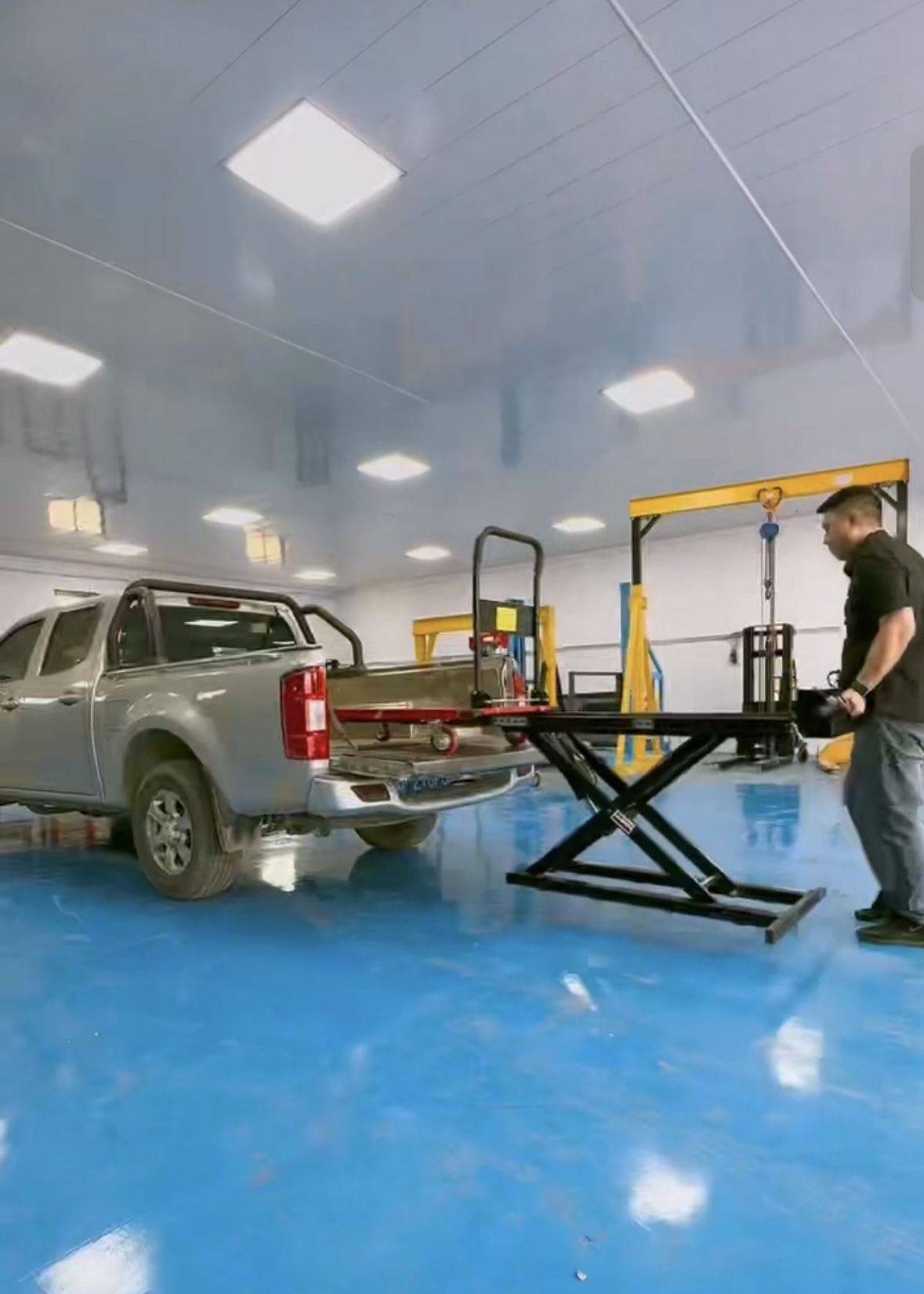 Hydraulic Lift Tabl ande Cart – Heavy 660lbs Capacity,Electric lift flatbed truck