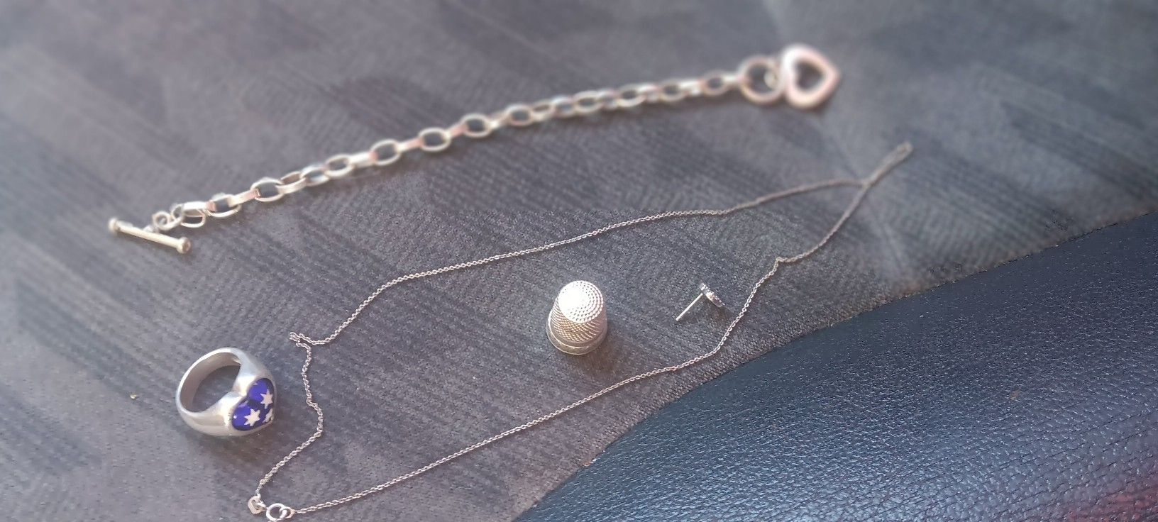 Miscellaneous Silver Heart Jewelry