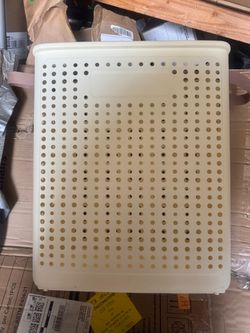 Perforated Plastic Storage Basket (no wheels)