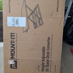 Height Adjustable Sit Stand Desk Converter