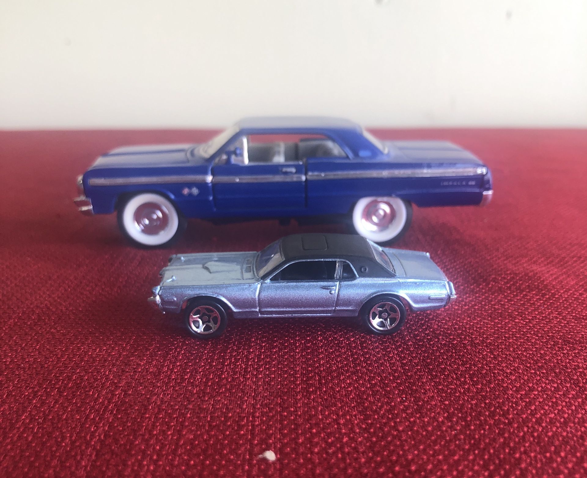 1964 Chevy impala SS and hot wheels 1968 Cougar