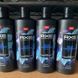 $16 For 4 Bottles Axe Bodywash Blue Lavender 18oz